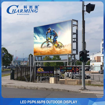 Waterproof IP65 Exterior Video Wall , P4 P5 P8 LED Outdoor Advertising Board