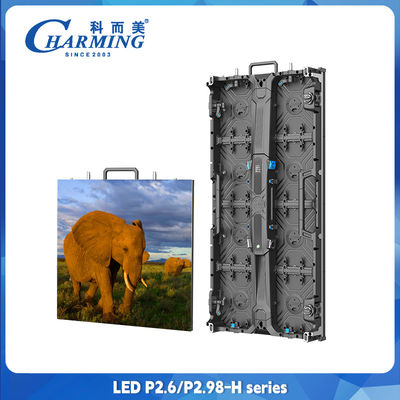 P2.98 P2.6  Indoor Rental LED Display Front Service LED Display With Magnet 500x500 Cabinet